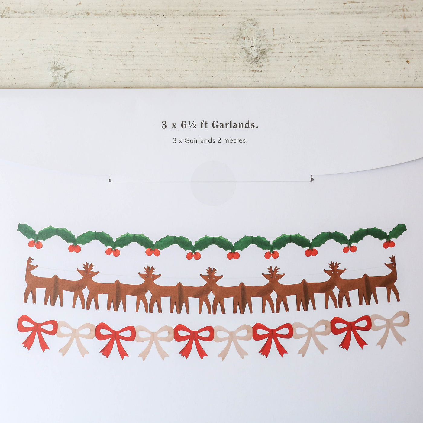 Tissue Paper Christmas Icon Garlands - Pack of Three