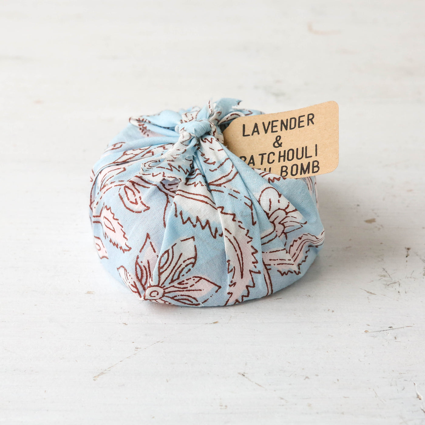 Furoshiki Wrapped Bath Bomb