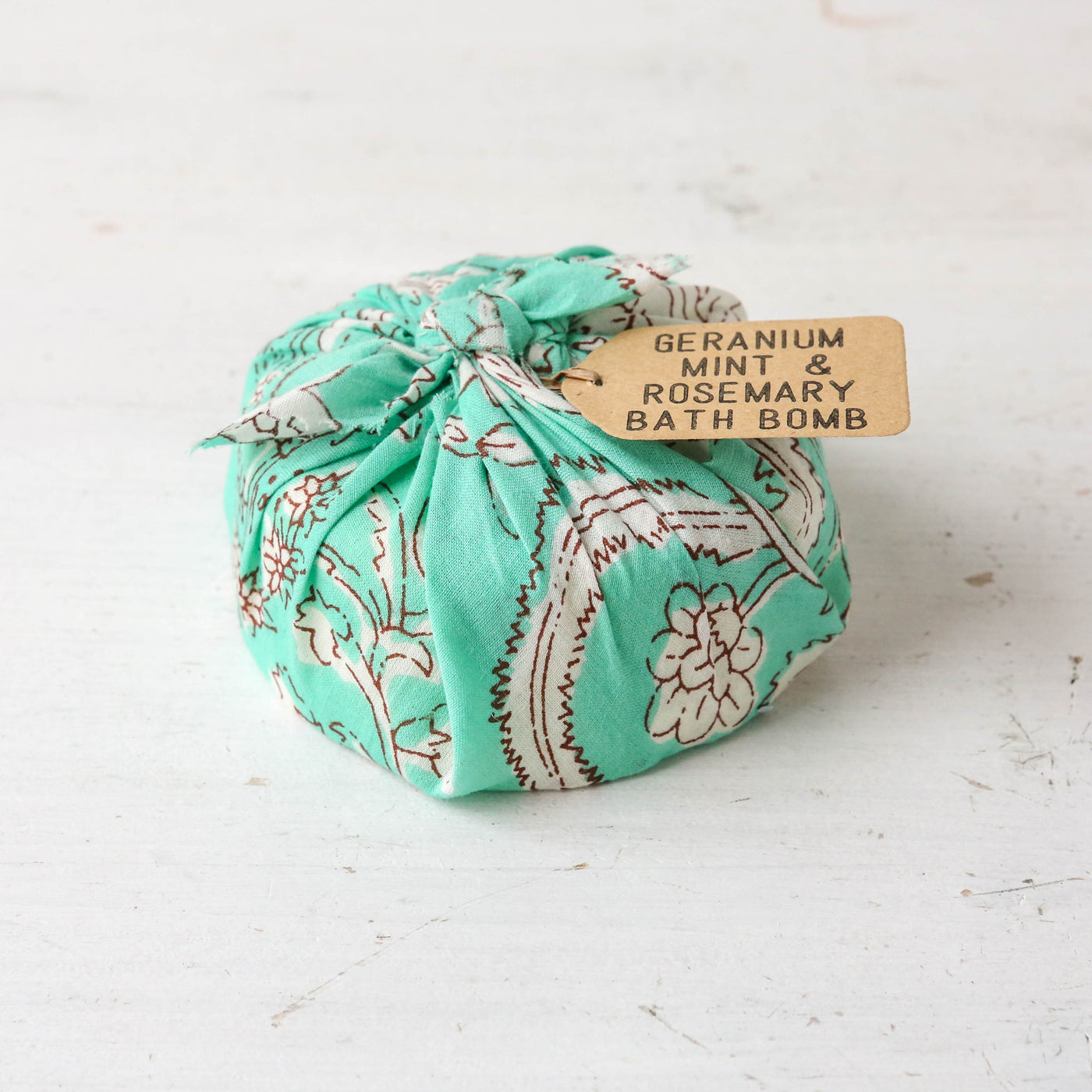 Furoshiki Wrapped Bath Bomb