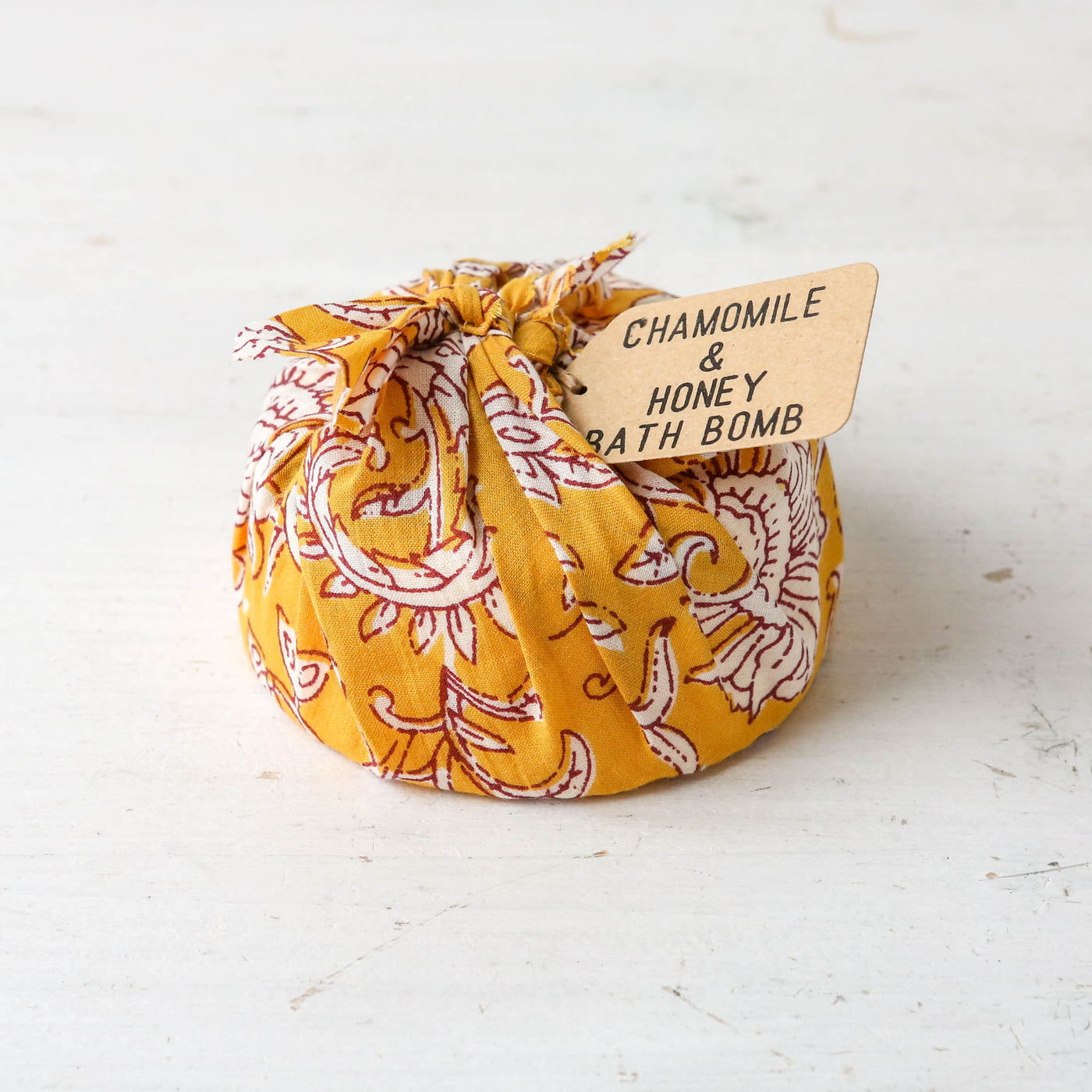 Furoshiki Wrapped Bath Bomb