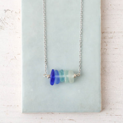 Tonal Sea Glass Necklace