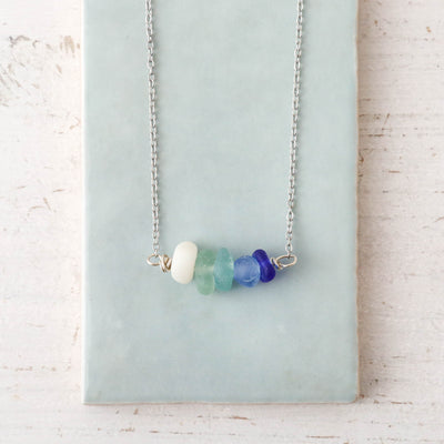 Tonal Sea Glass Necklace