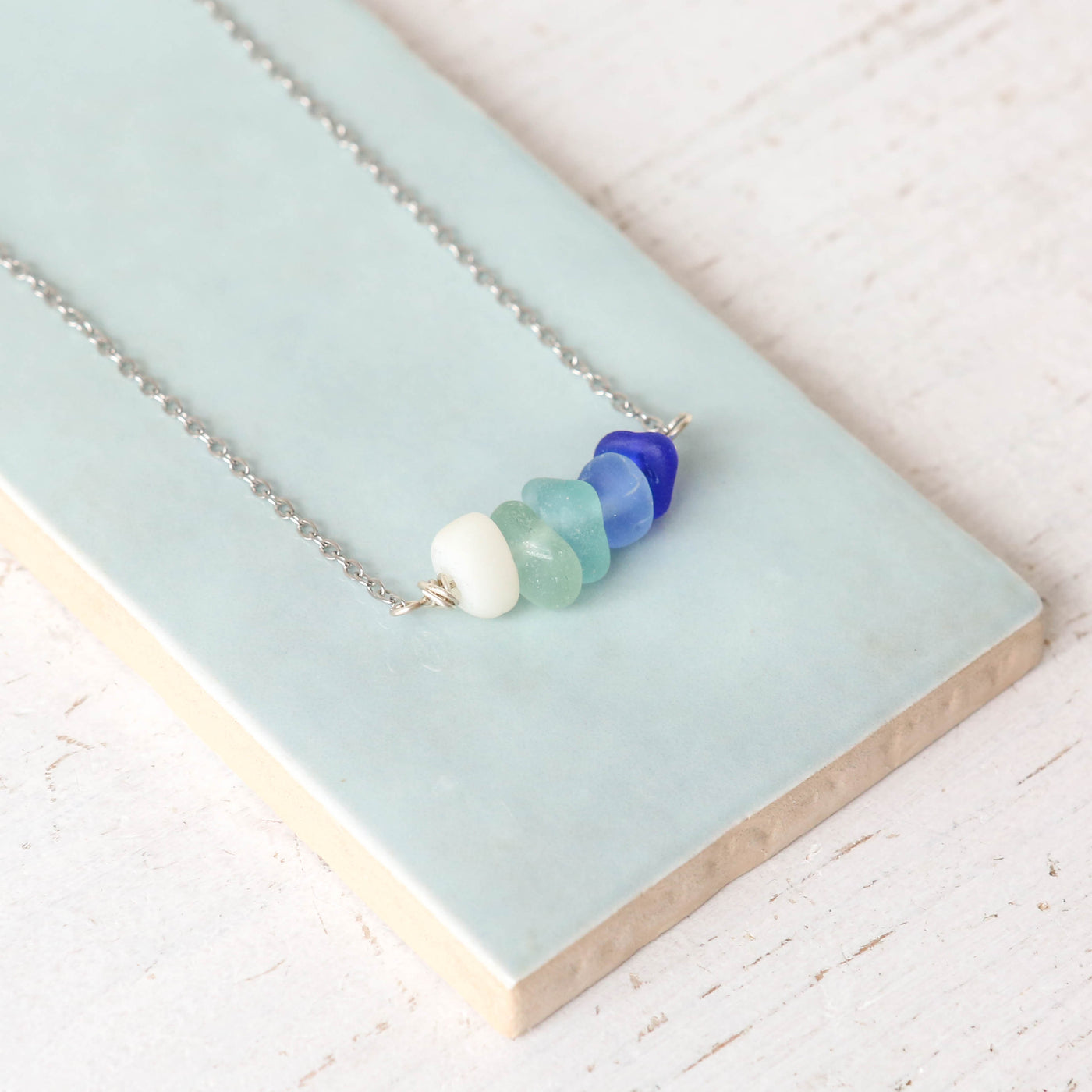 Tonal Sea Glass Necklace