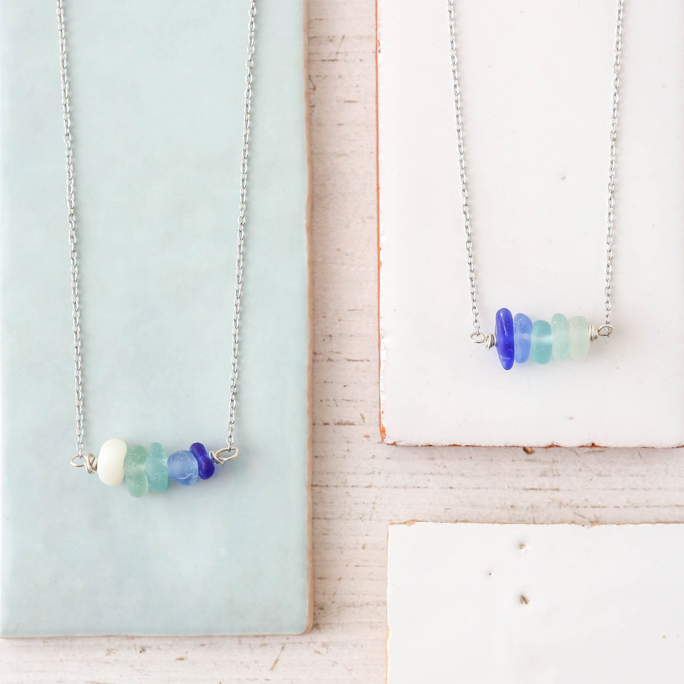 Tonal Sea Glass Necklace