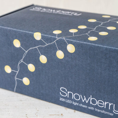 Mains Powered Wire Snowberry Cluster Lights - 200 lights 3m