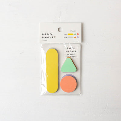 SIKIGU Paper Memo Magnet Set - 3 Pack