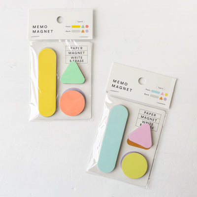 SIKIGU Paper Memo Magnet Set - 3 Pack