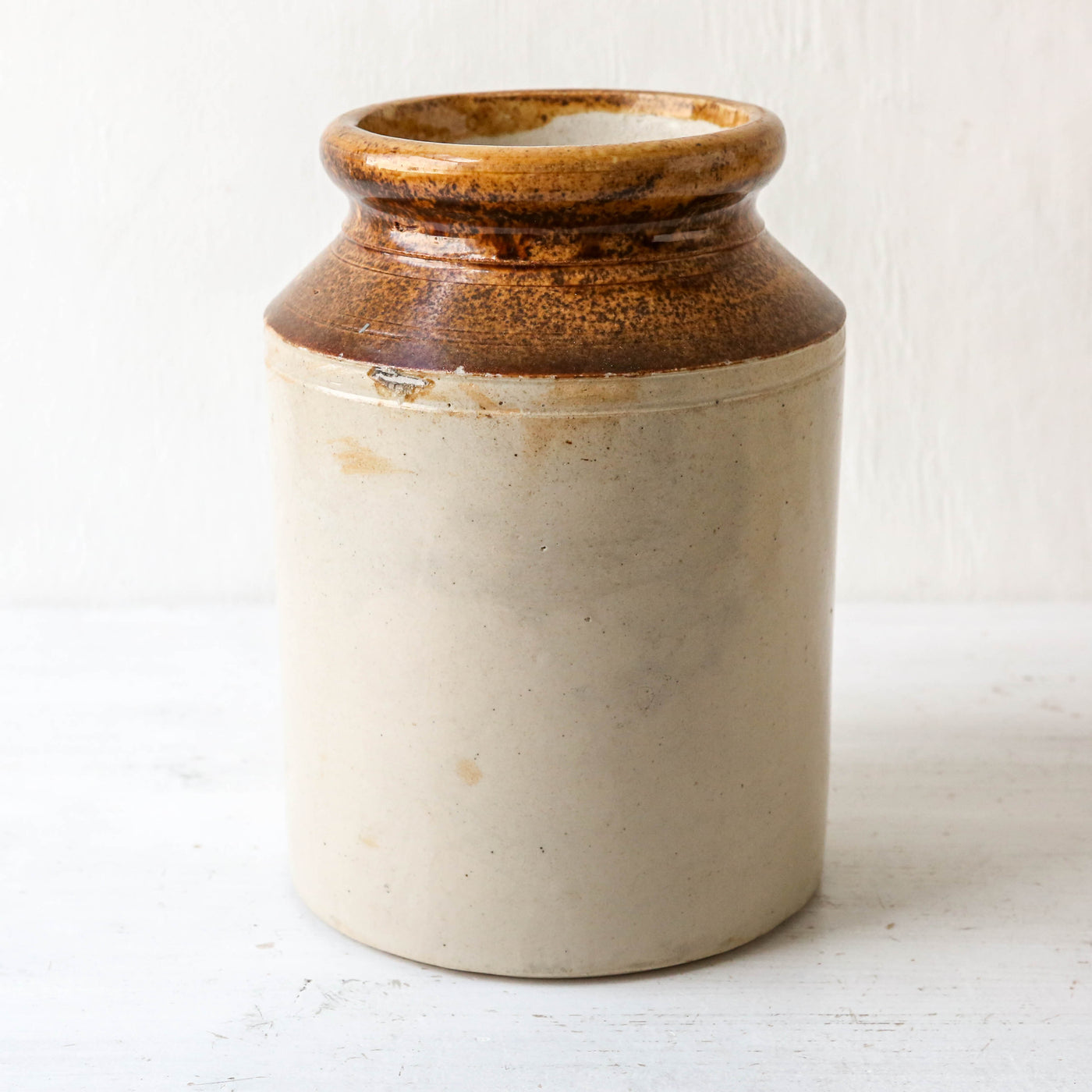 Salt Glazed Vintage Utensil Jar