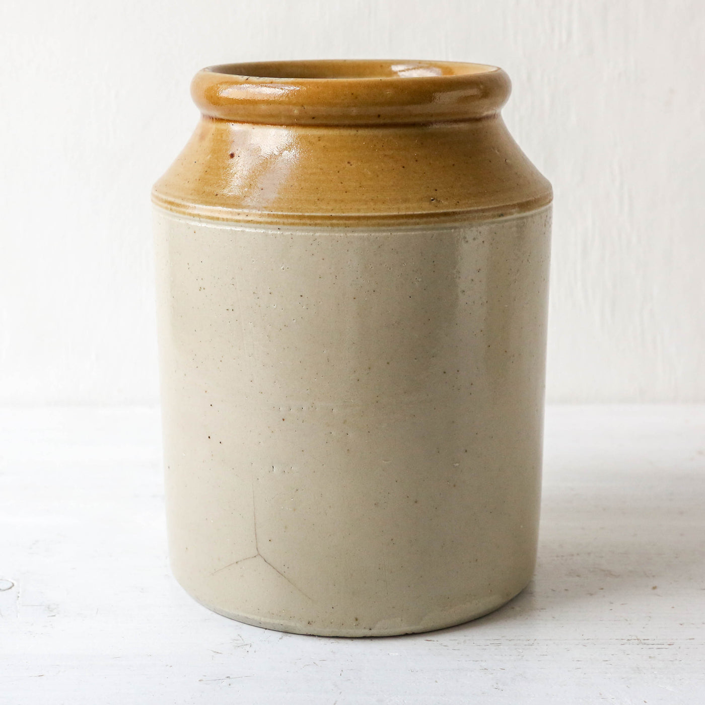 Salt Glazed Vintage Utensil Jar