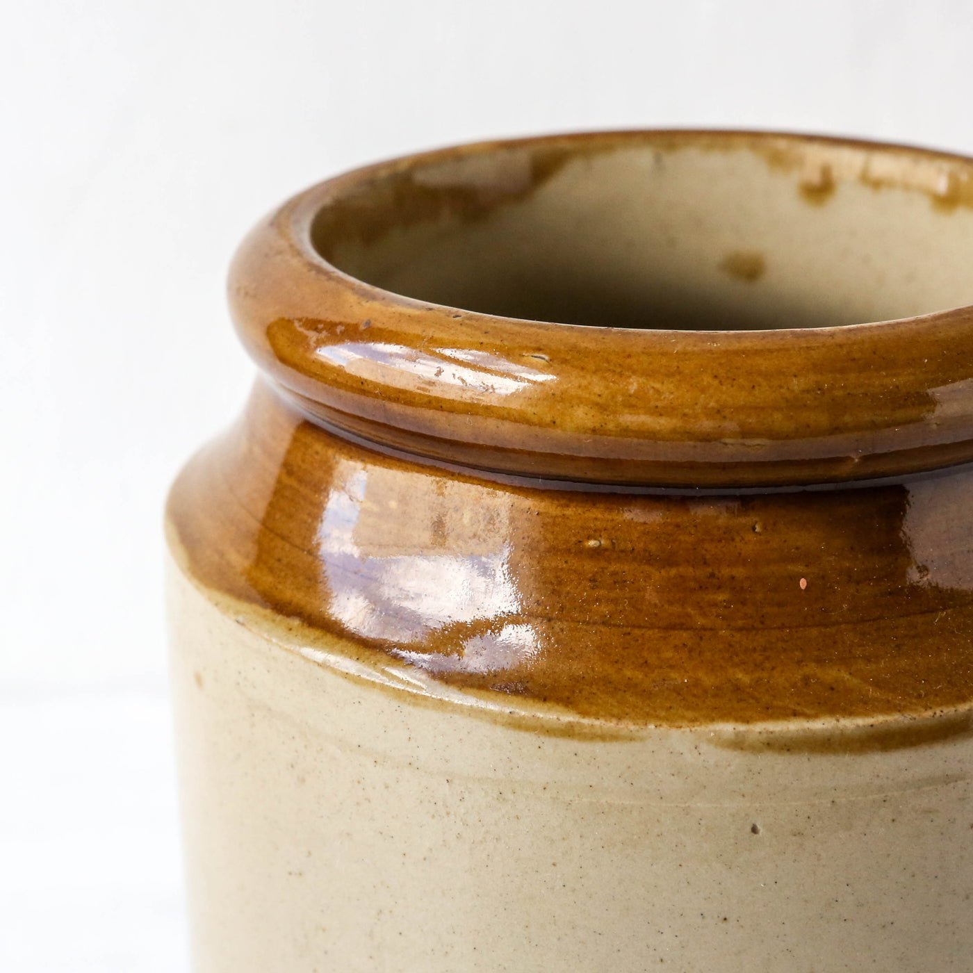 Salt Glazed Vintage Utensil Jar