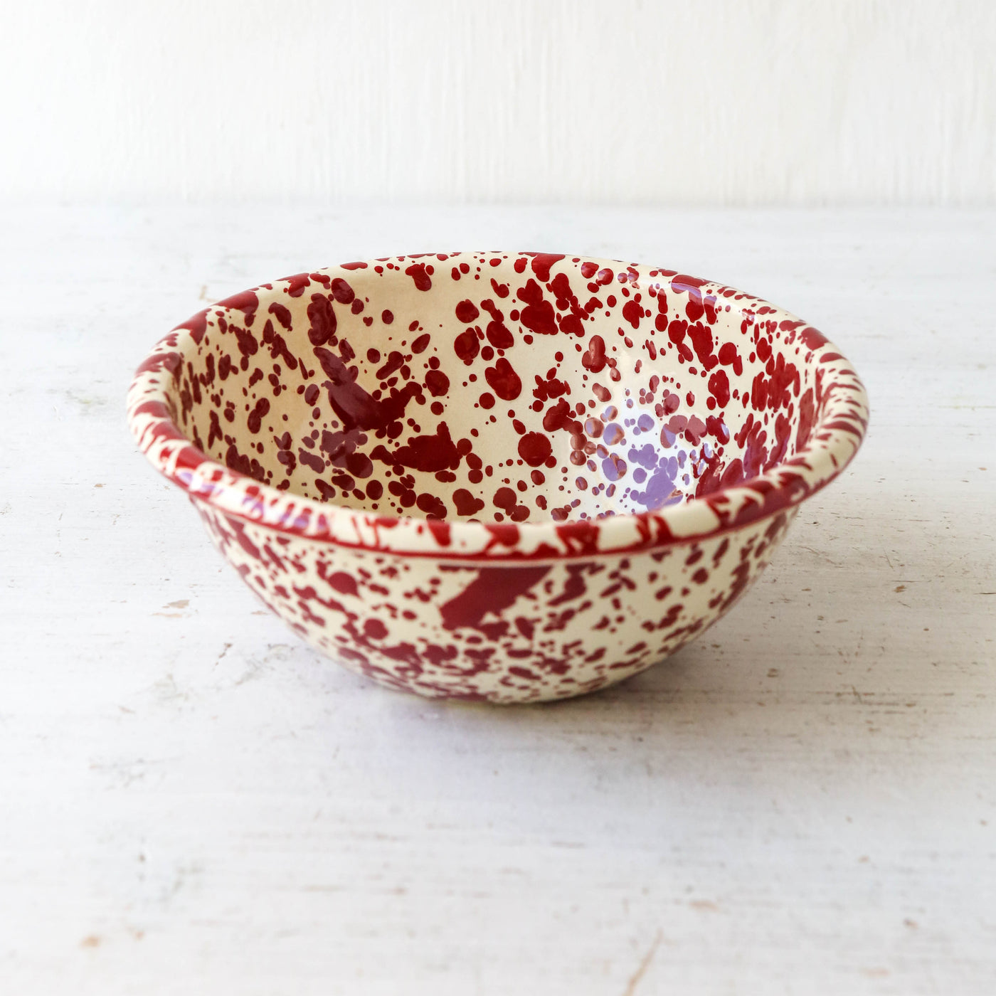 Splatter Enamel Cereal Bowl