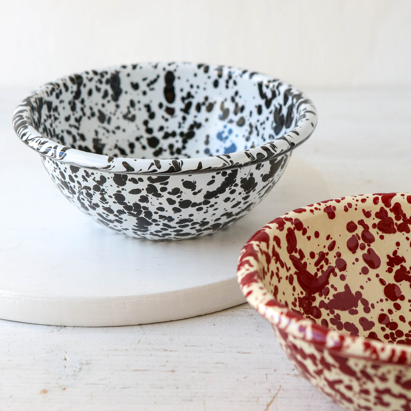 Splatter Enamel Cereal Bowl