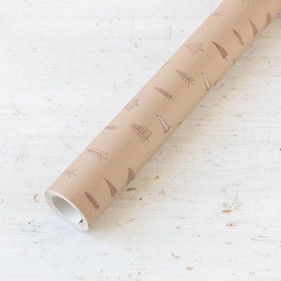 5m Kraft Christmas Tree Wrapping Paper