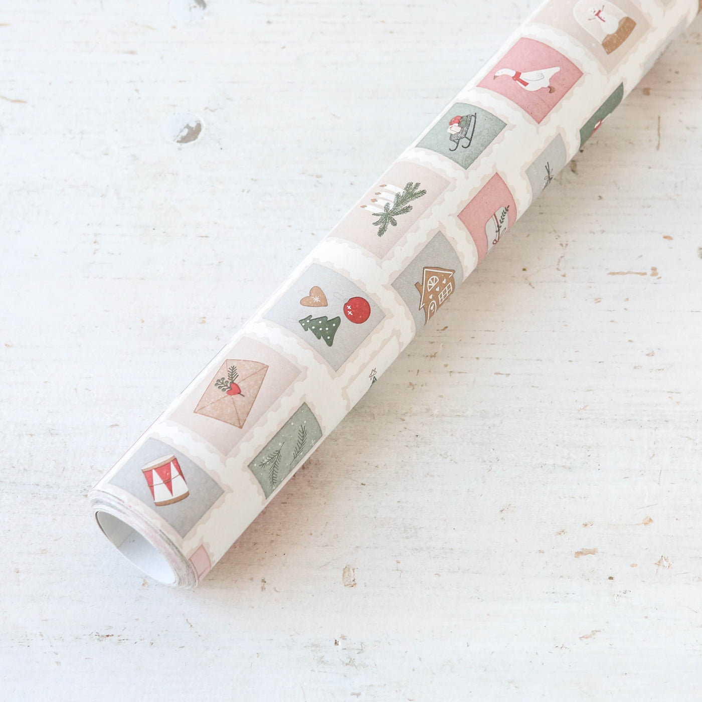 5m Christmas Stamp Design Wrapping Paper