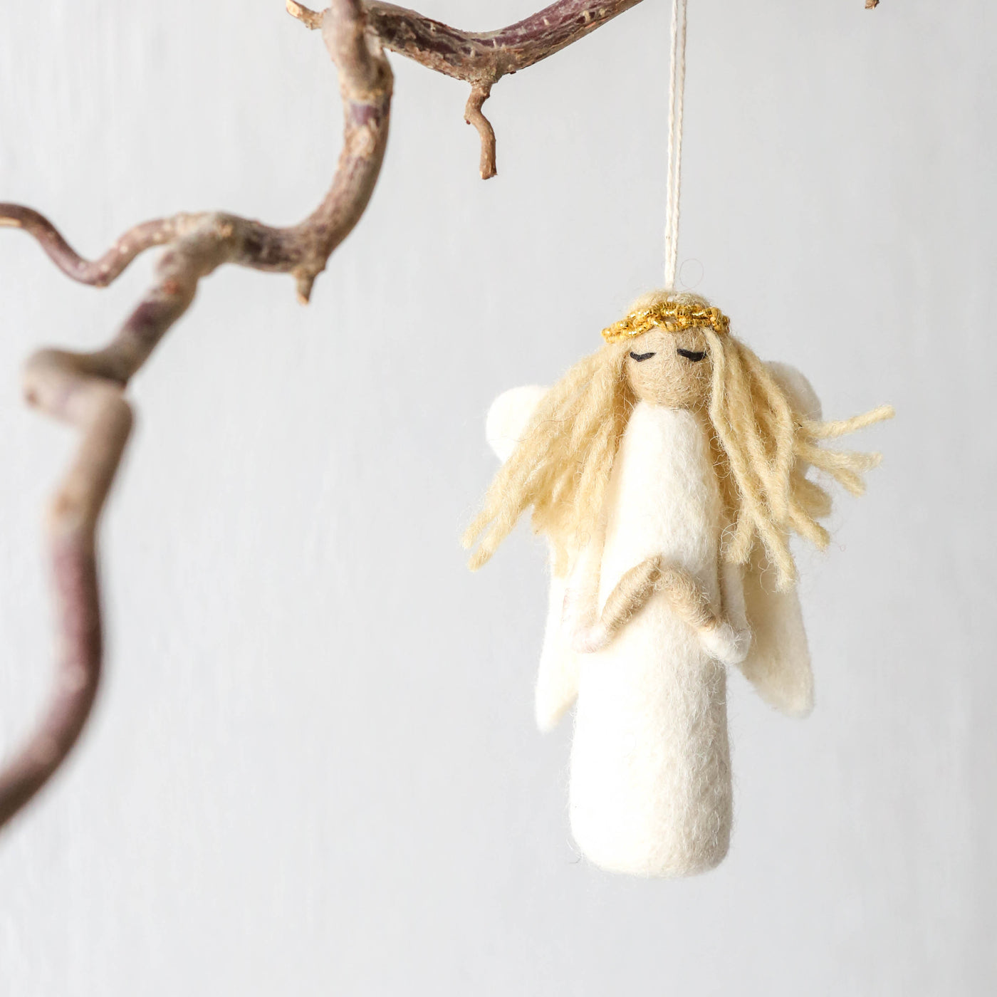 Serene Angel Felt Hanging Decoration