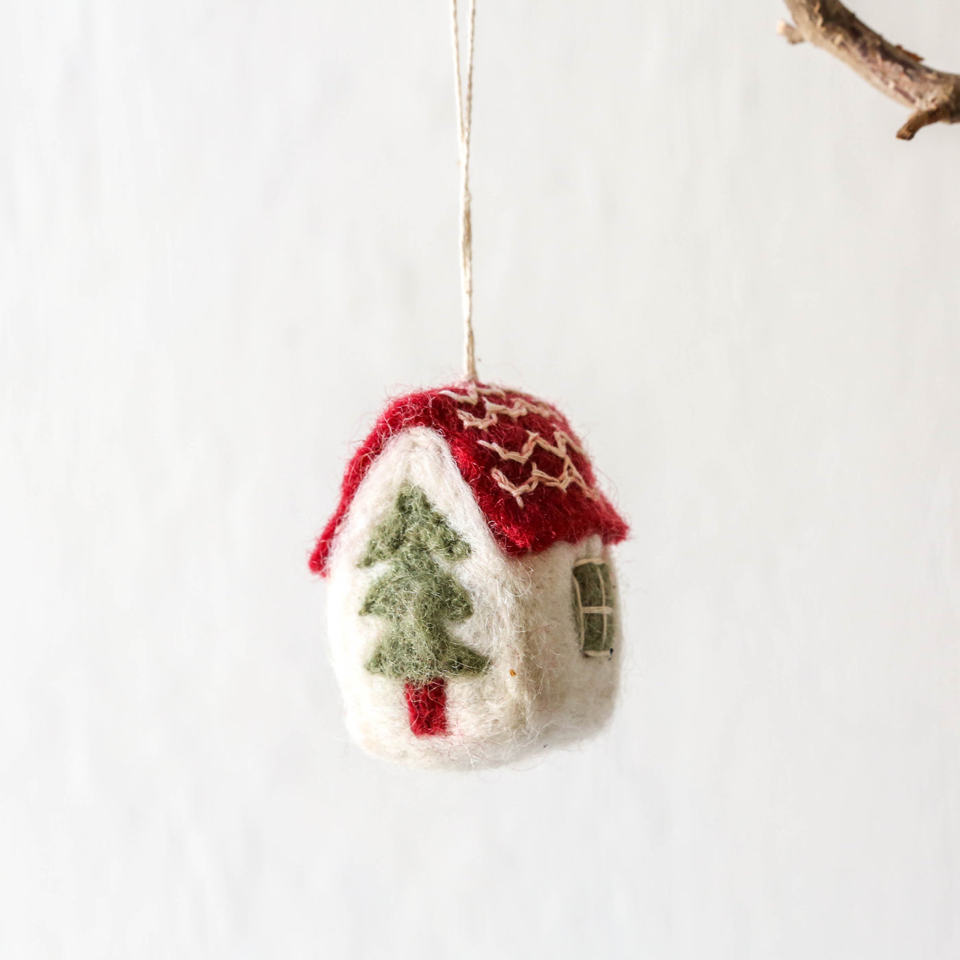 Scandi Christmas House Felt Hanging Decoration