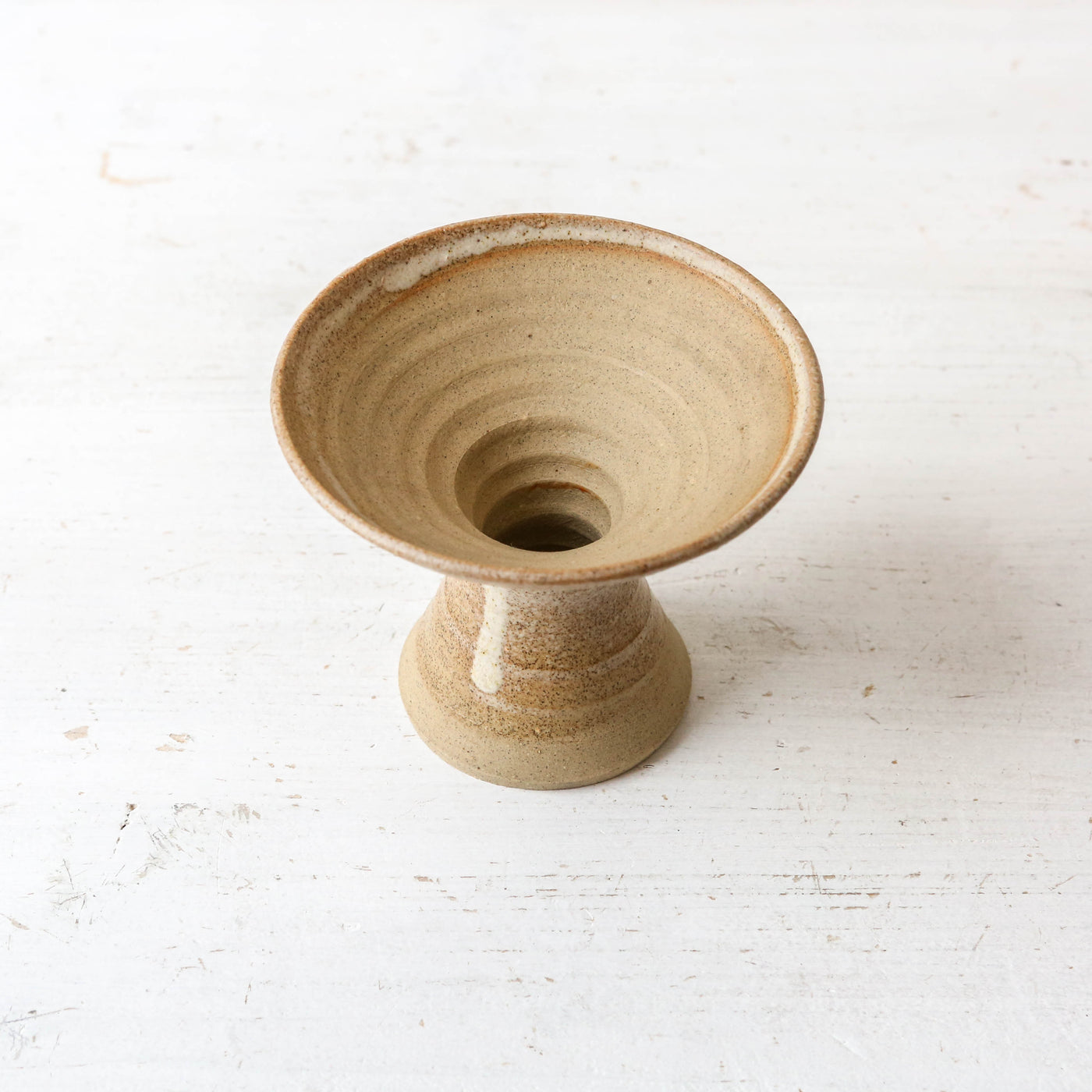 Studio Pottery Candle Holder - Batch 1 - Design D