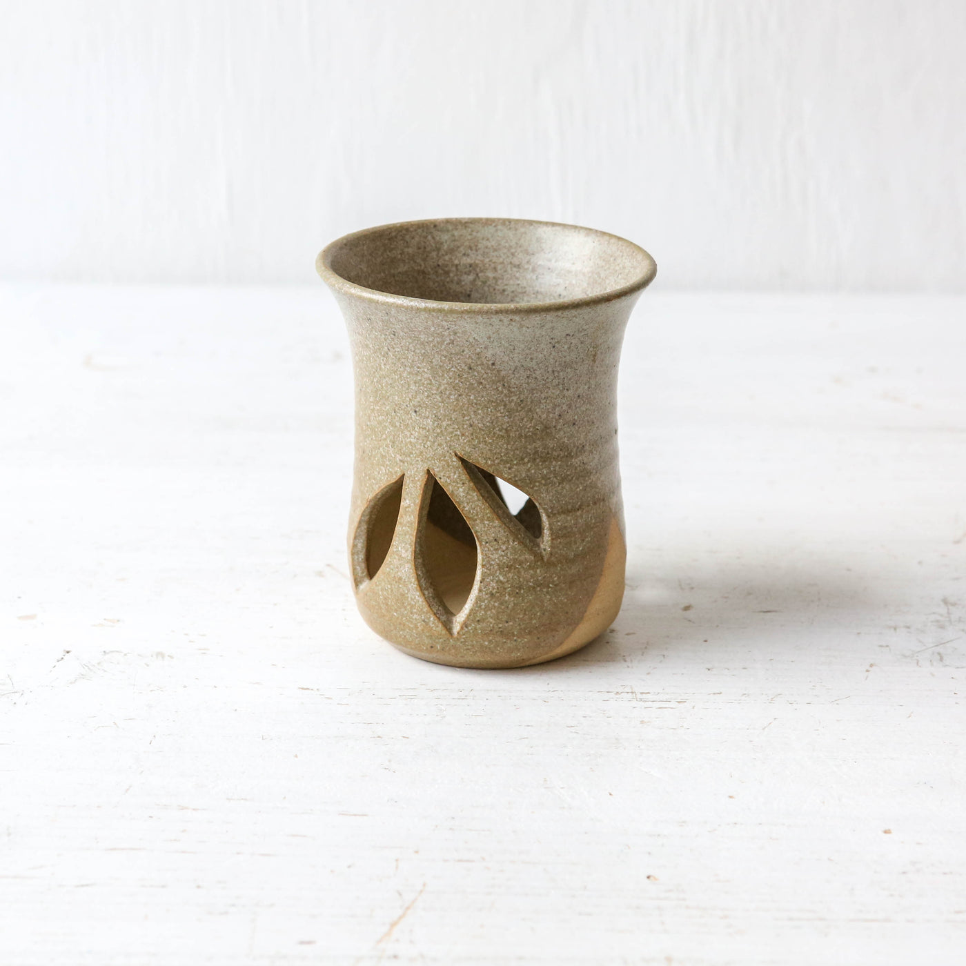 Studio Pottery Candle Holder - Batch 1 - Design B