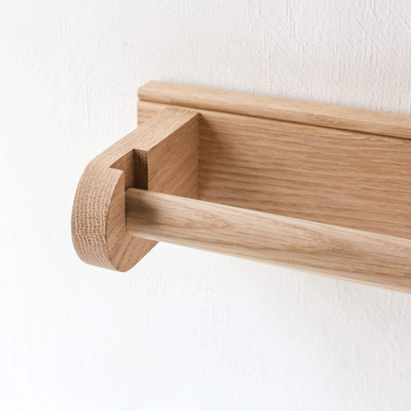 Oak Kitchen Roll Holder