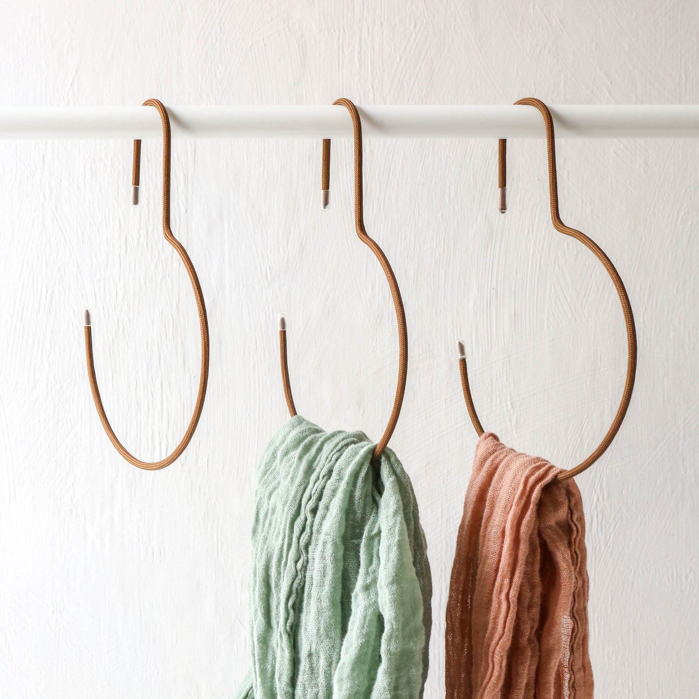 Set of 3 Fabric Covered Scarf Hangers