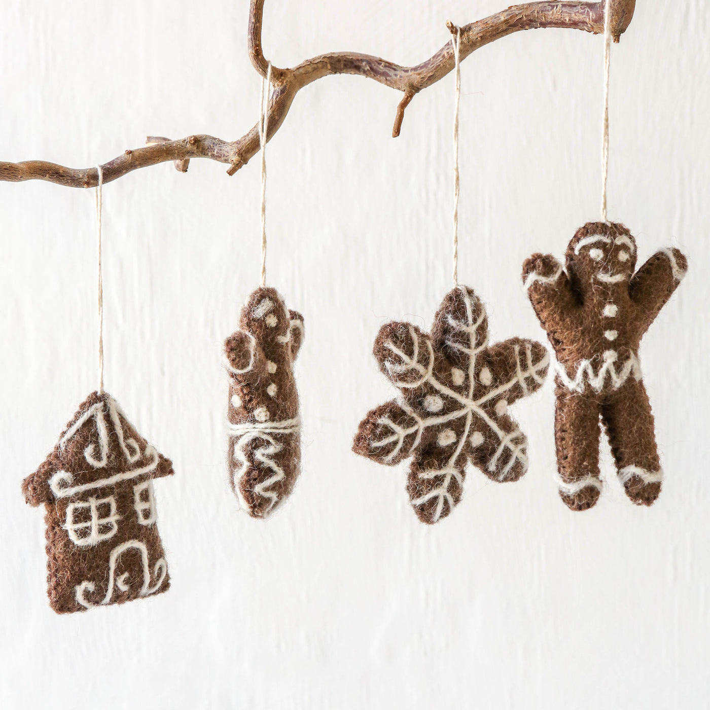 Gingerbread Man Felt Hanging Decoration