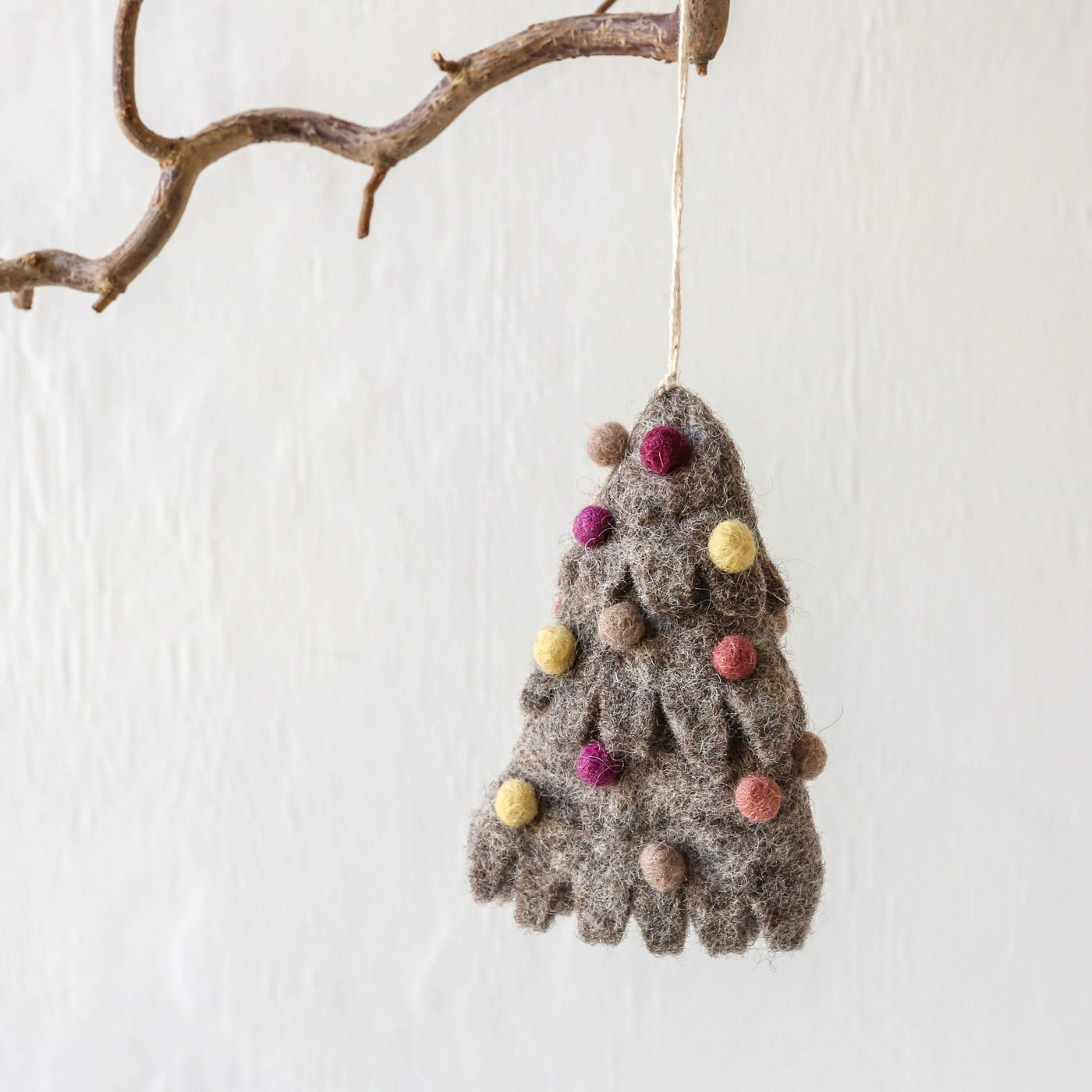 3D Christmas Tree with Baubles Hanging Decoration