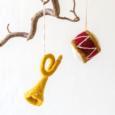 Felt Trumpet Hanging Decoration