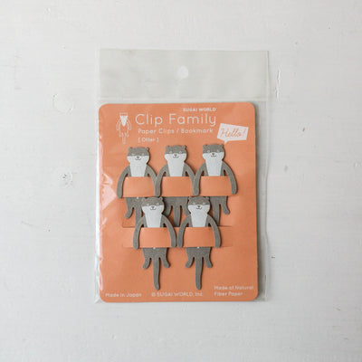 Bendable Animal Clip Family of 5 - Otter