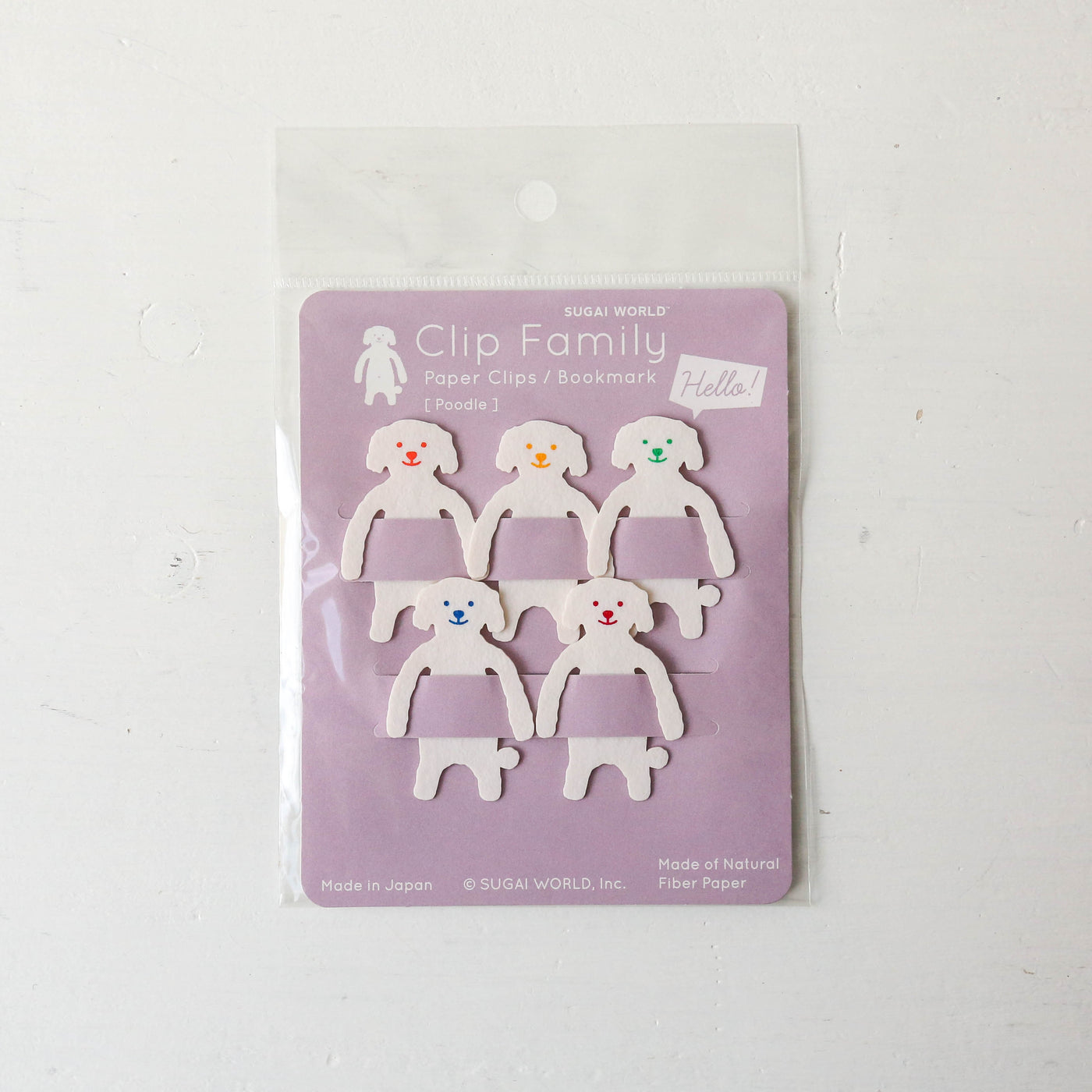 Bendable Animal Clip Family of 5 - Poodle