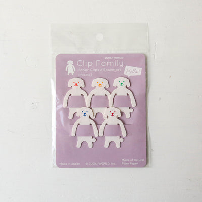 Bendable Animal Clip Family of 5 - Poodle