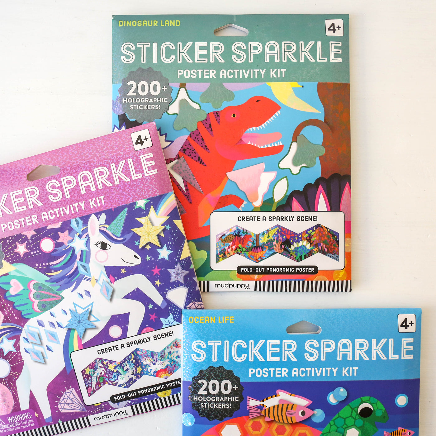 Dinosaur Land Sticker Sparkle Poster Activity Kit