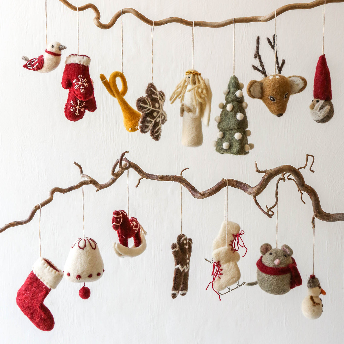 Gingerbread Man Felt Hanging Decoration