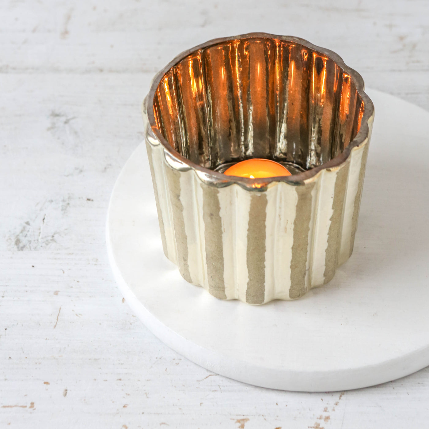 Scalloped Tea Light Holder