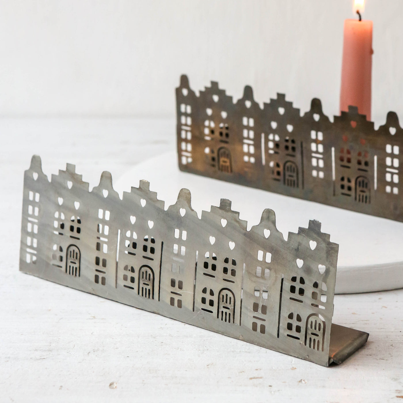 Townhouse Design Dinner Candle Holder