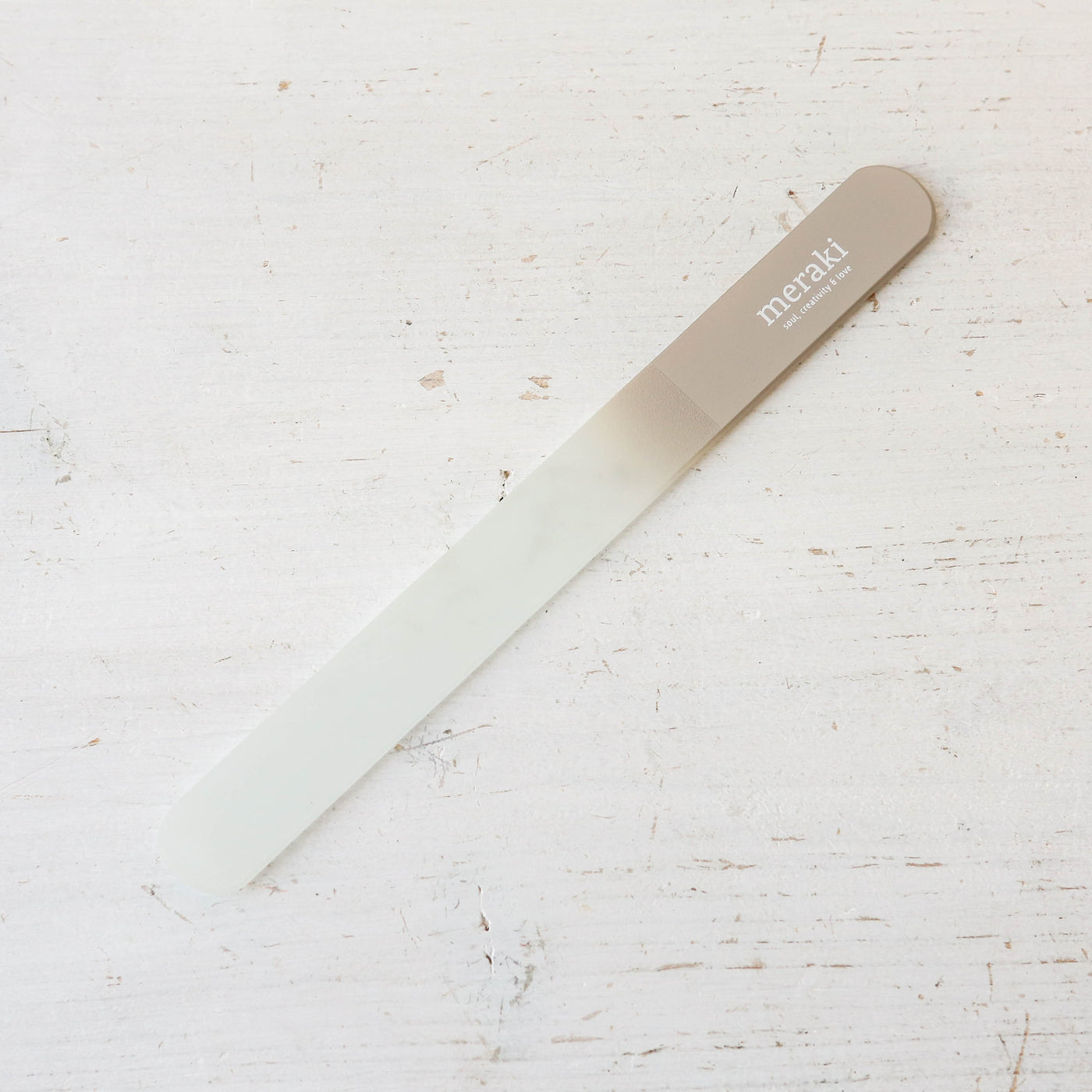 Large Grey Glass Nail File