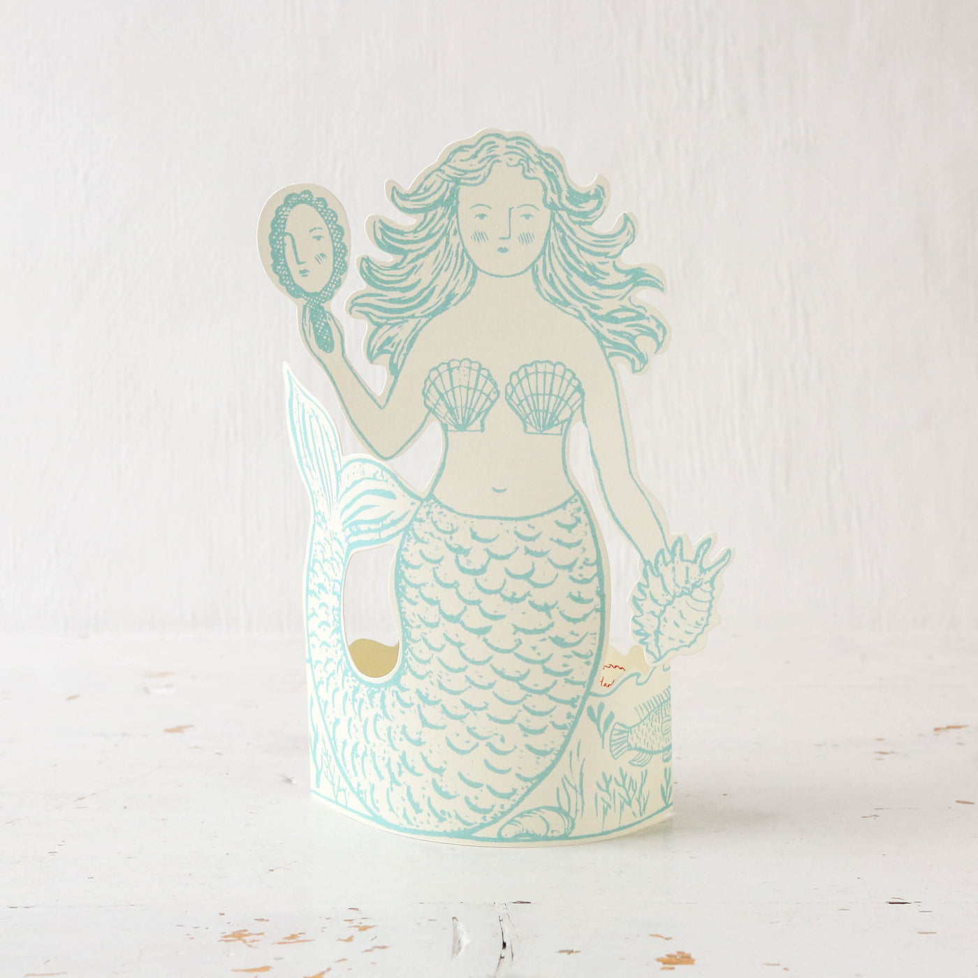 Mermaid Stand Up Greetings Card