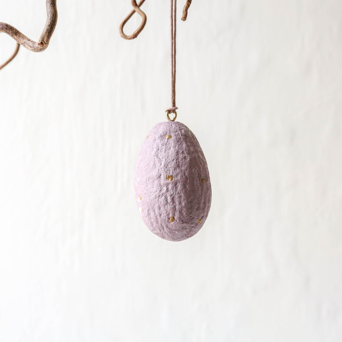 Cotton Mache Egg Decoration - Small