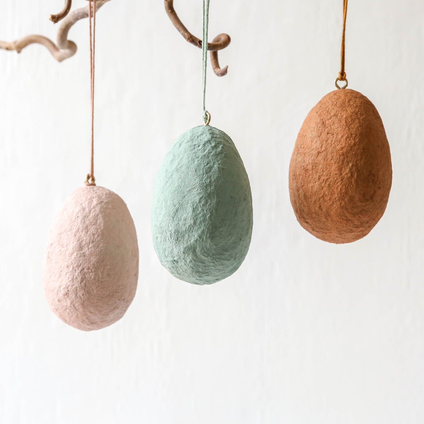 Cotton Mache Egg Decoration - Plain