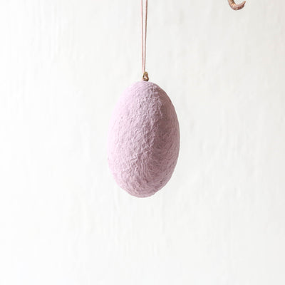 Cotton Mache Egg Decoration - Plain