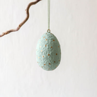 Cotton Mache Egg Decoration - Dot