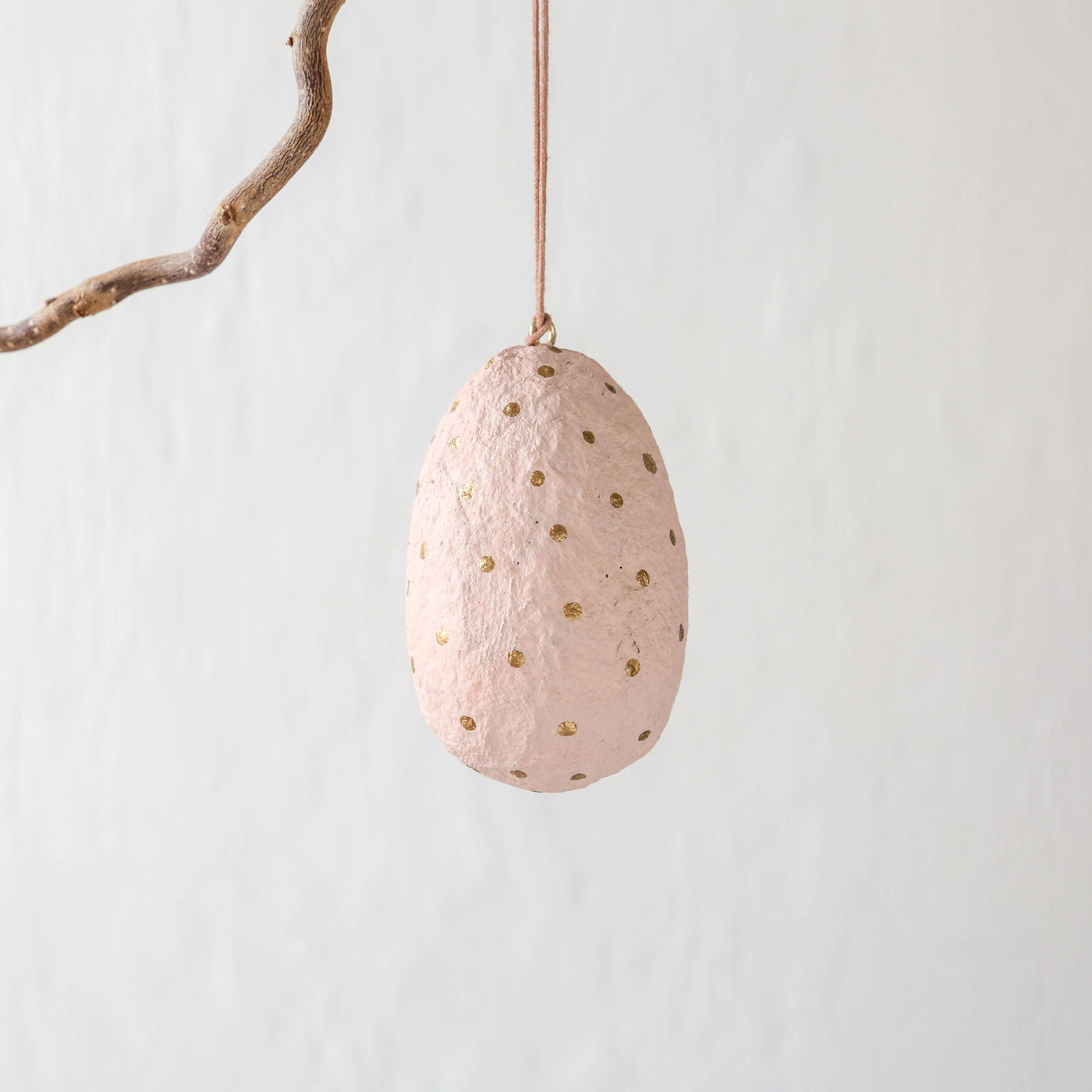 Cotton Mache Egg Decoration - Dot