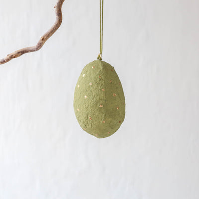 Cotton Mache Egg Decoration - Dot