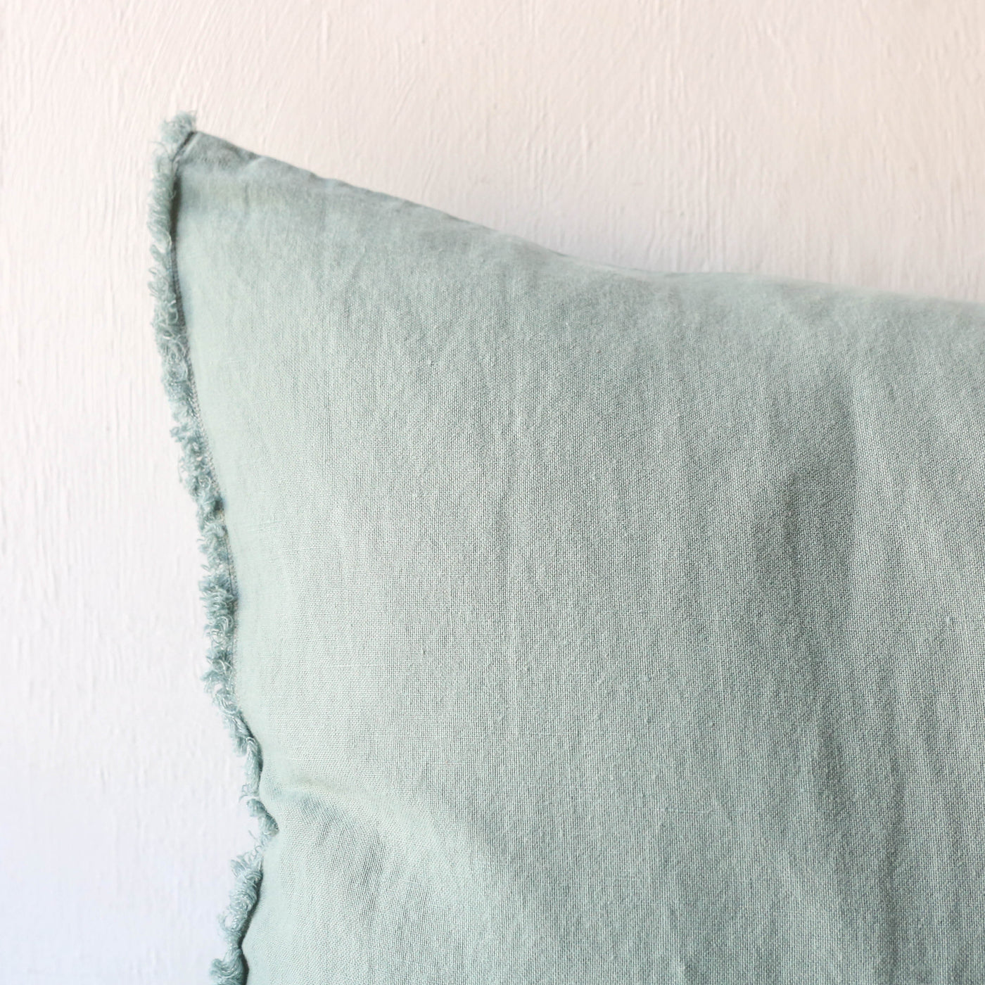 Oblong Linen Cotton Cushion Cover - Celadon