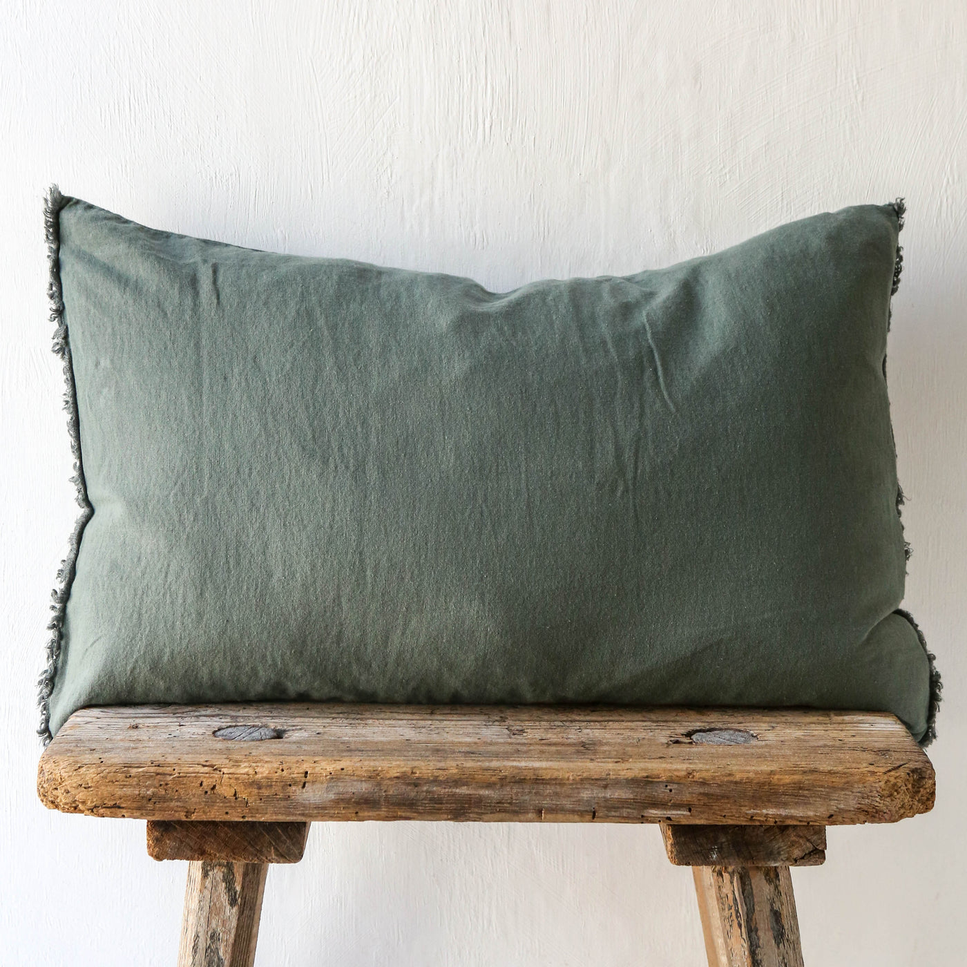 Oblong Linen Cotton Cushion Cover - Pigeon