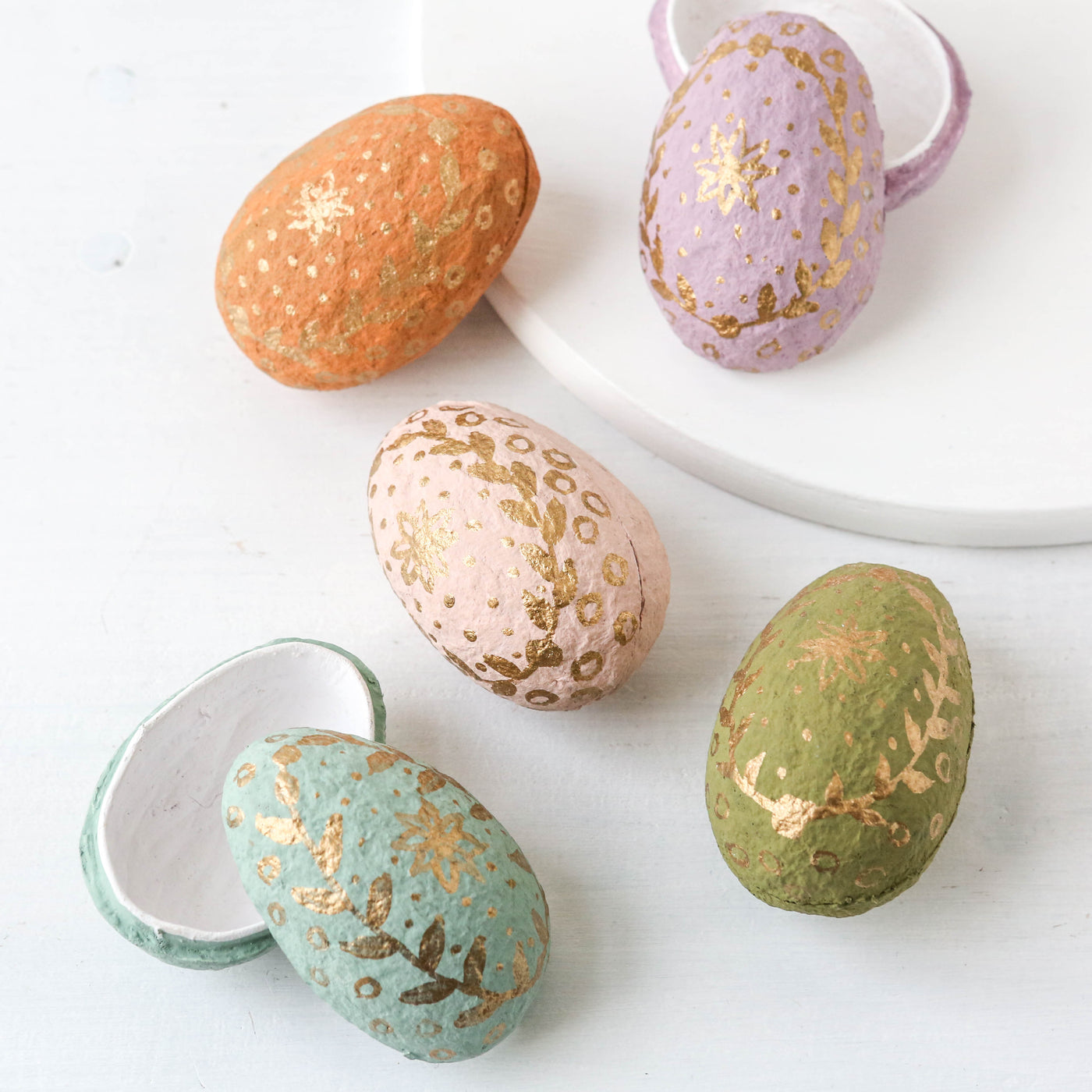 Cotton Mache Easter Egg Box - Mini