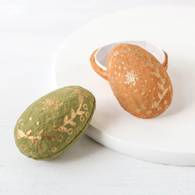 Cotton Mache Easter Egg Box - Mini