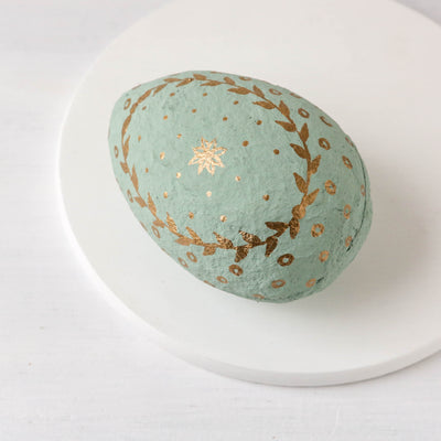 Cotton Mache Easter Egg Box - Medium