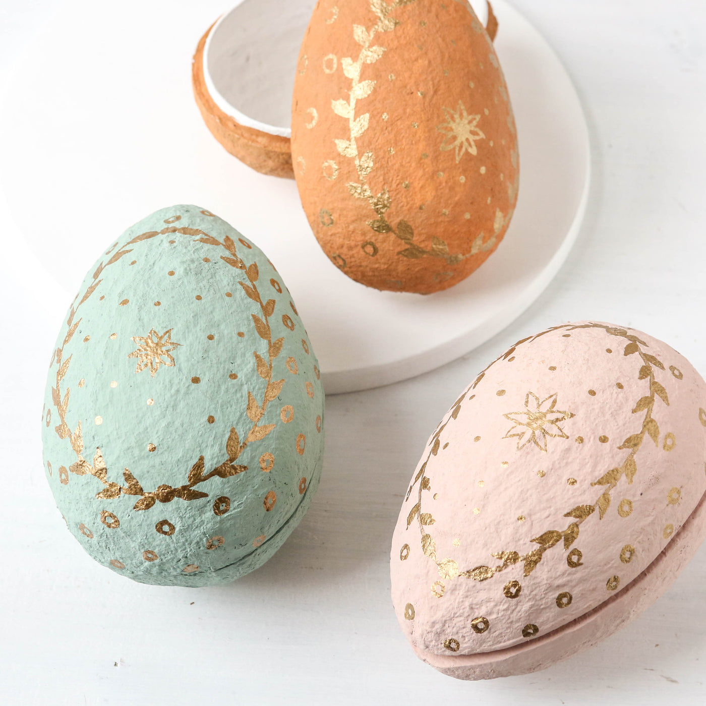 Cotton Mache Easter Egg Box - Medium