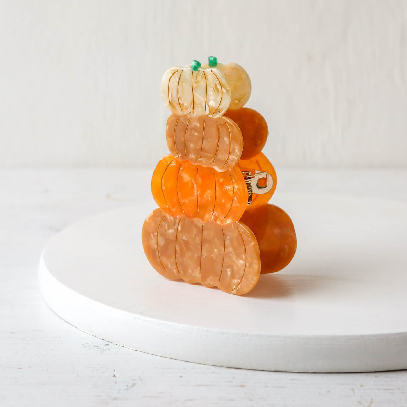 Pumpkin Stack Claw Hair Clip