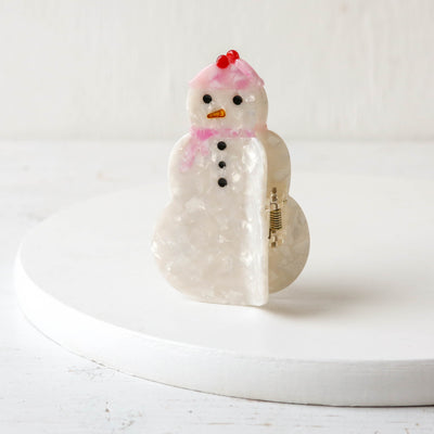 Cute Snowman Claw Hair Clip